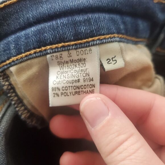 Rag&bone skinny jeans in Kensington wash sz25 - Picture 3 of 7